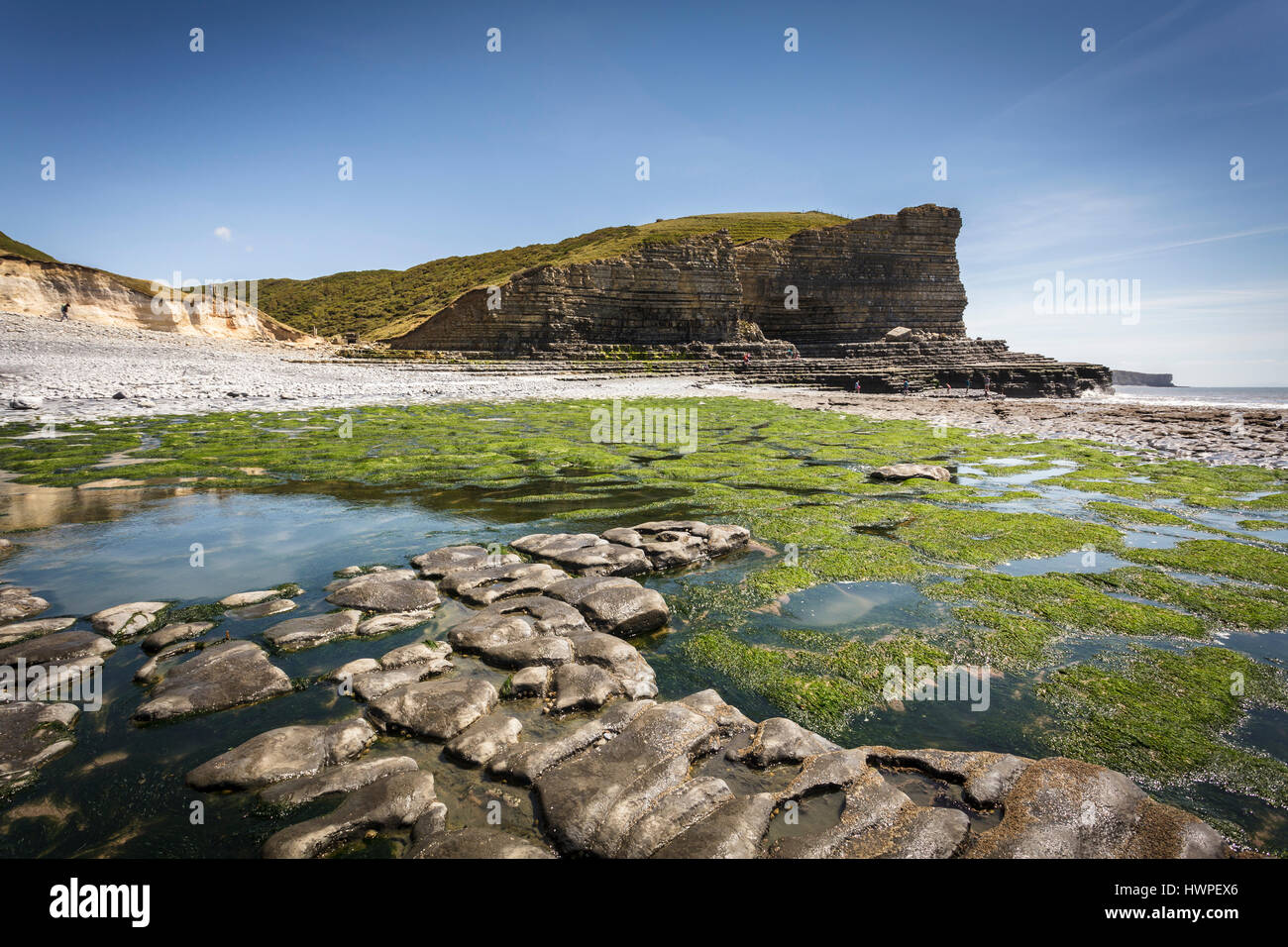 Cwm Nash beach, Marcross on the Glamorgan Heritage Coast south Wales Stock Photo