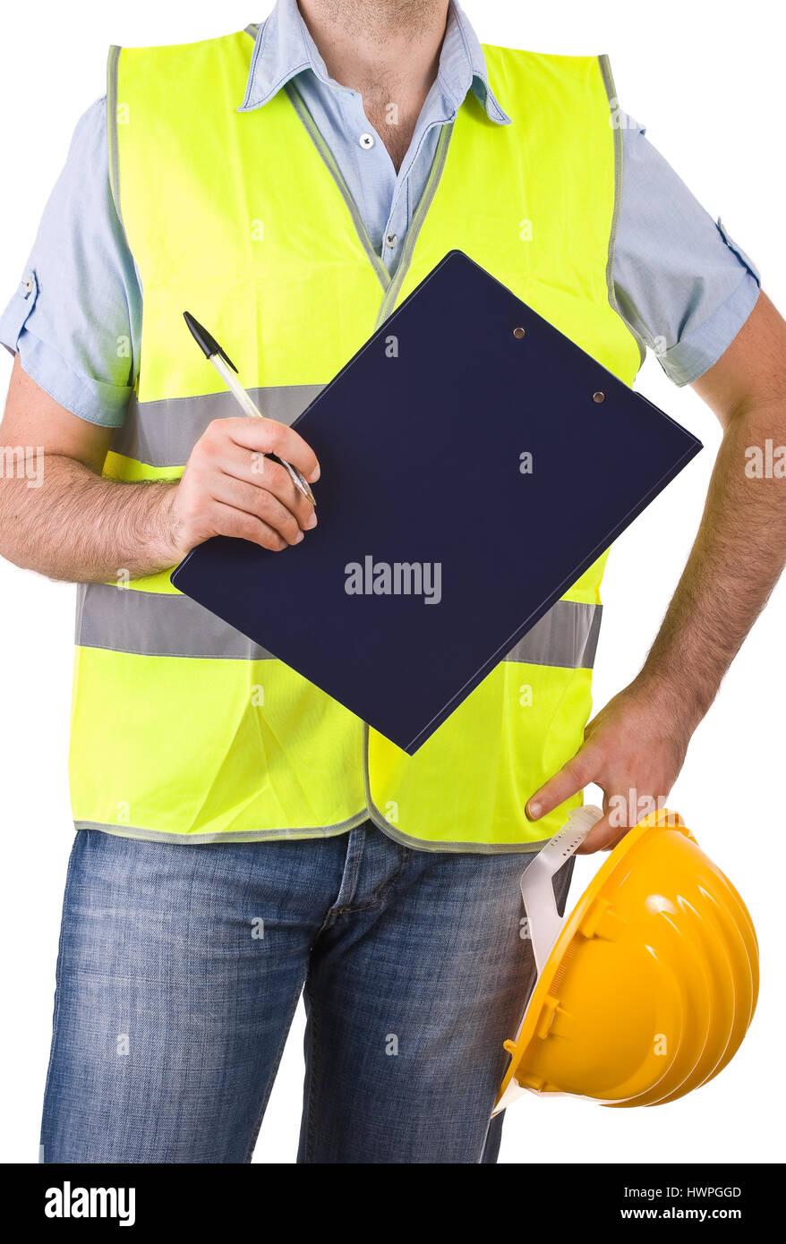 Blue collar worker Stock Photo Alamy