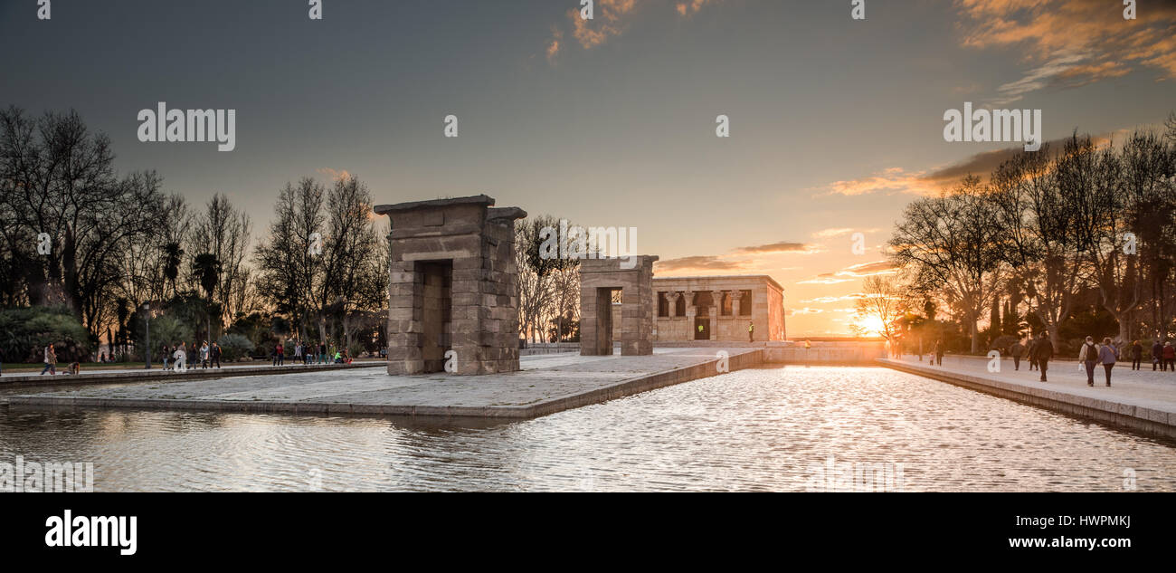 Templo de Debod Stock Photo