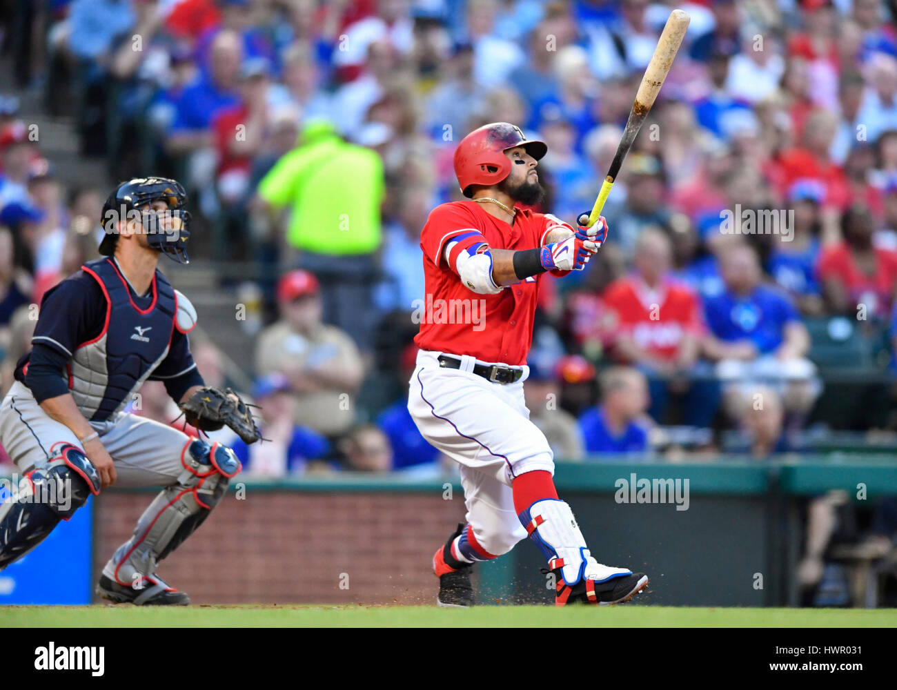 Arlington, Texas, USA. 3rd April, 2017. Texas Rangers second baseman ...