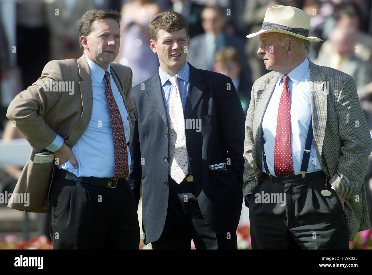 A.STEWART TIM & PETER EASTERBY RACE HORSE TRAINERS DONCASTER RACECOURSE DONCASTER 11 September 2003 Stock Photo
