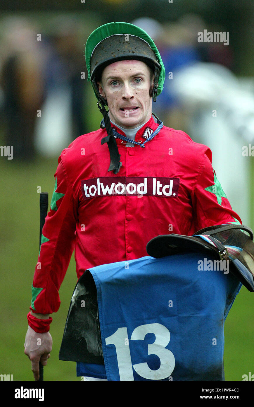 RICHARD MCGRATH JOCKEY DONCASTER RACECOURSE DONCASTER 12 January 2003 Stock Photo