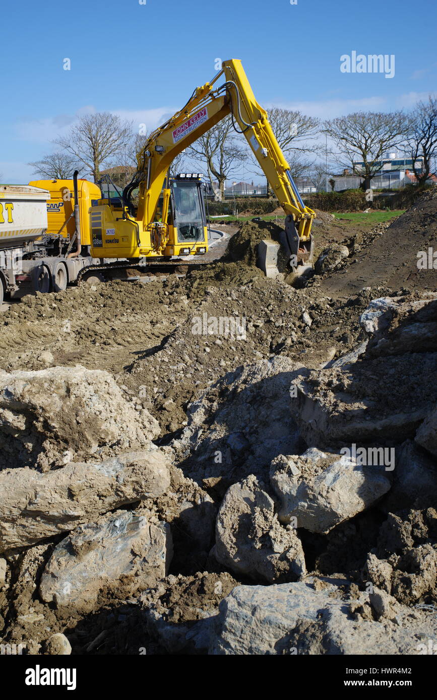 New Housing Build, Holyhead Wales Stock Photo Alamy