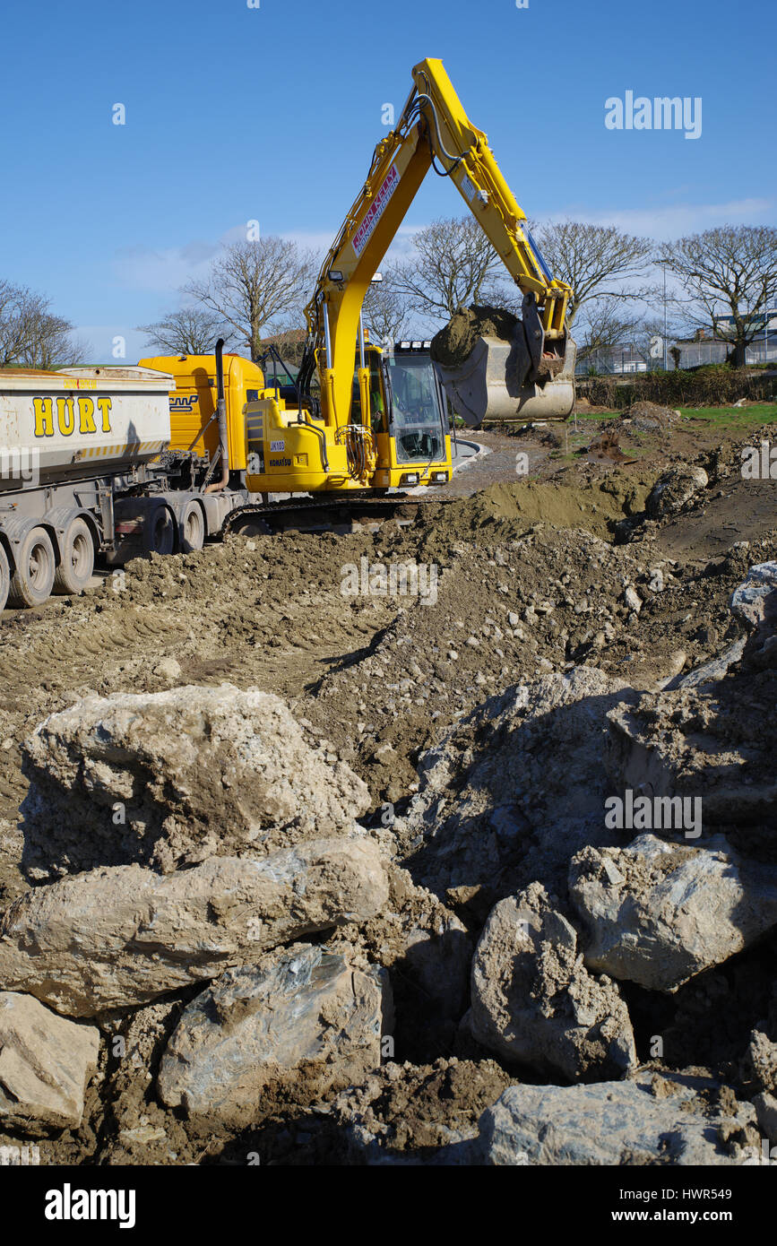 New Housing Build, Holyhead Wales Stock Photo Alamy