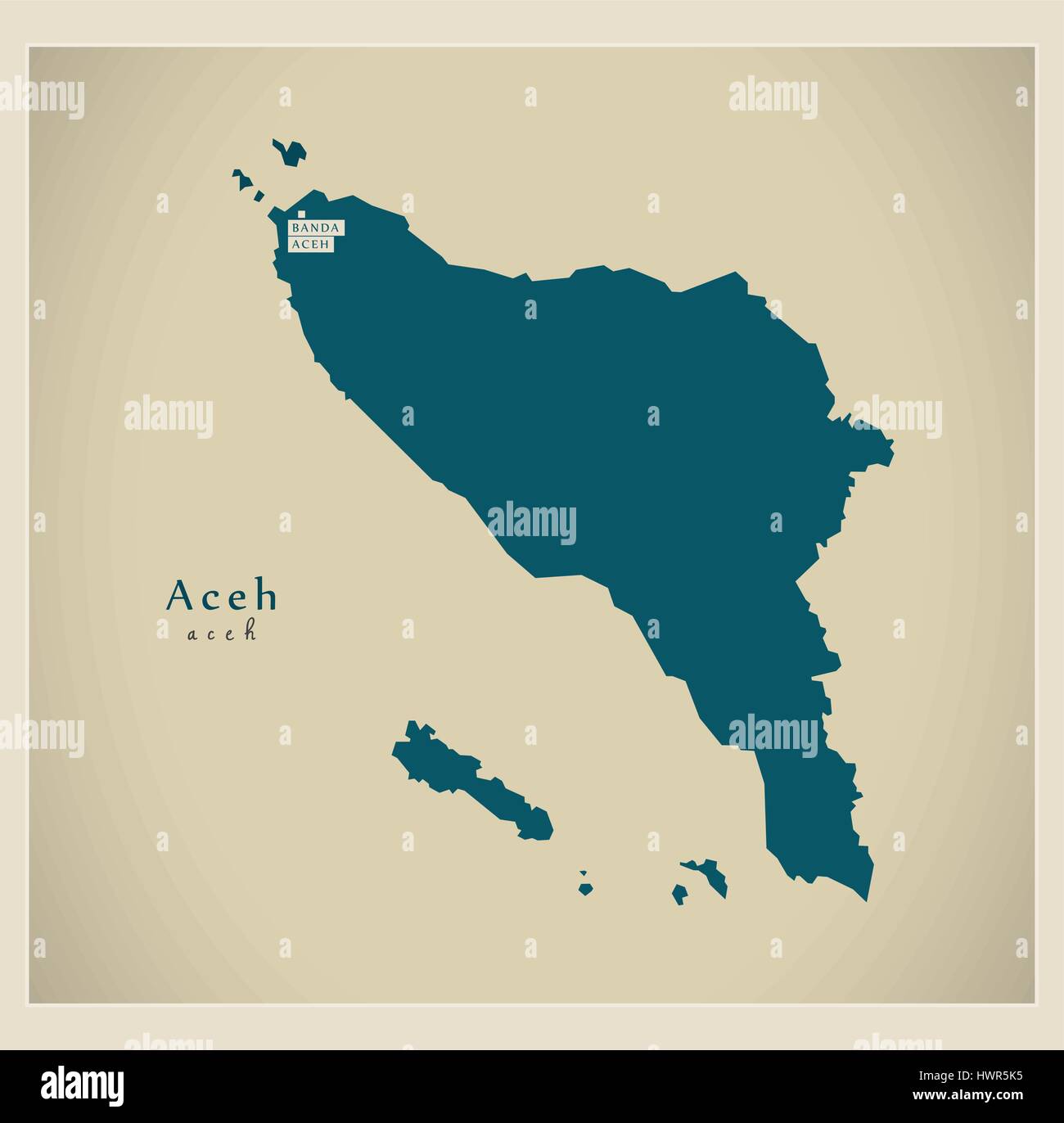 Aceh map vector hi-res stock photography and images - Alamy
