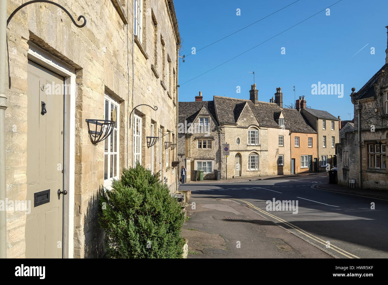 Cottages in Cirencester Stock Photo