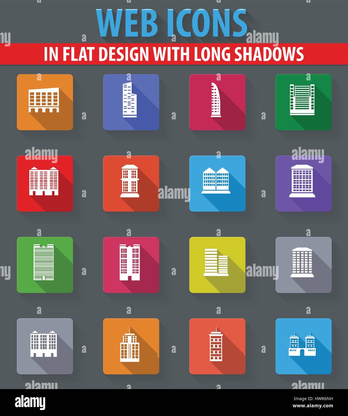 Modern civil and modern buildings Stock Vector Images - Alamy