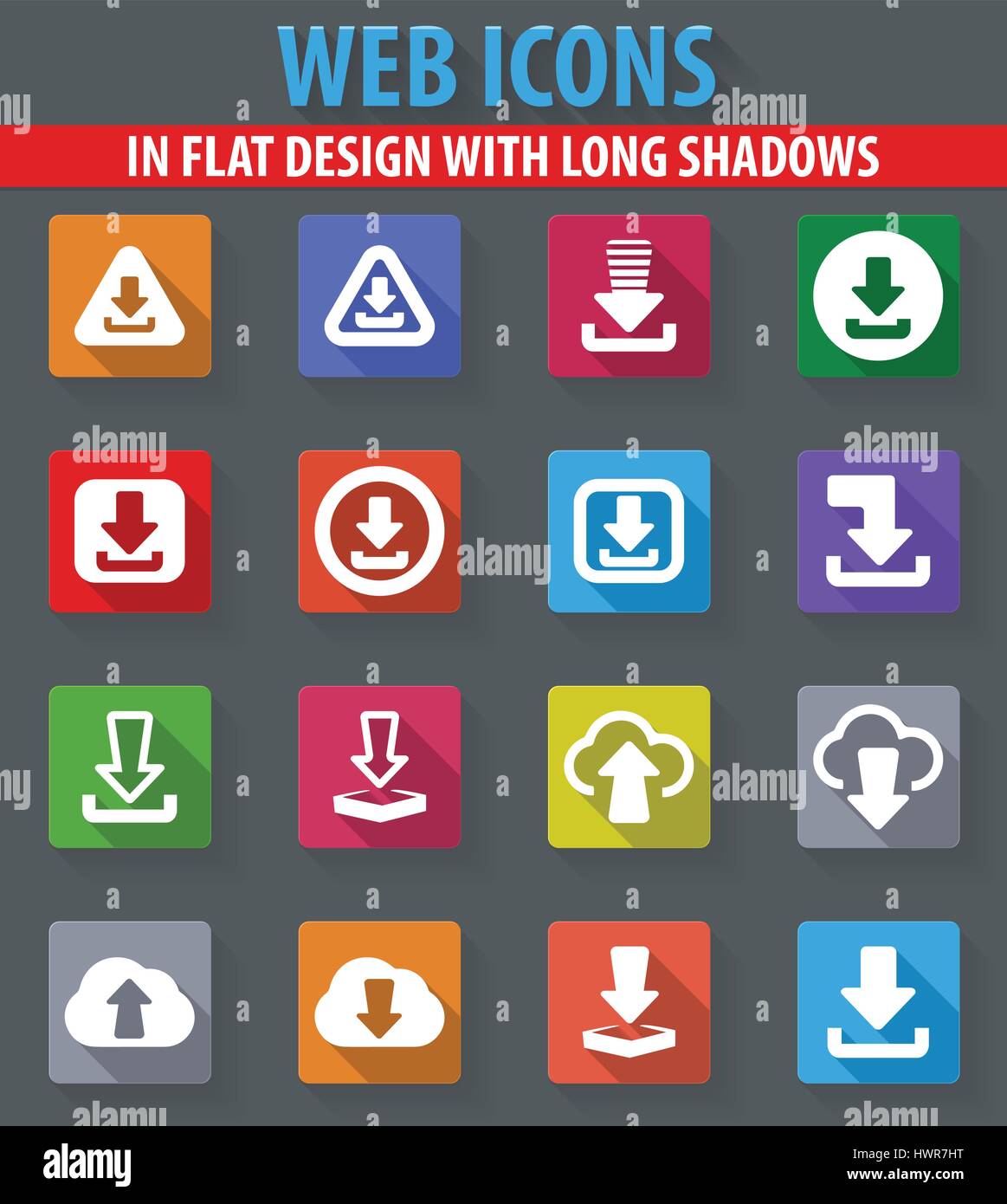 The long shadows Stock Vector Images - Alamy