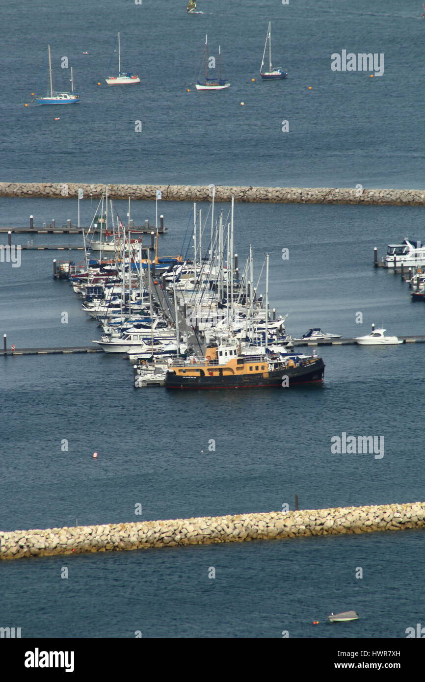 Yachts at Weymouth sailing academy,Dorset,UK Stock Photo Alamy