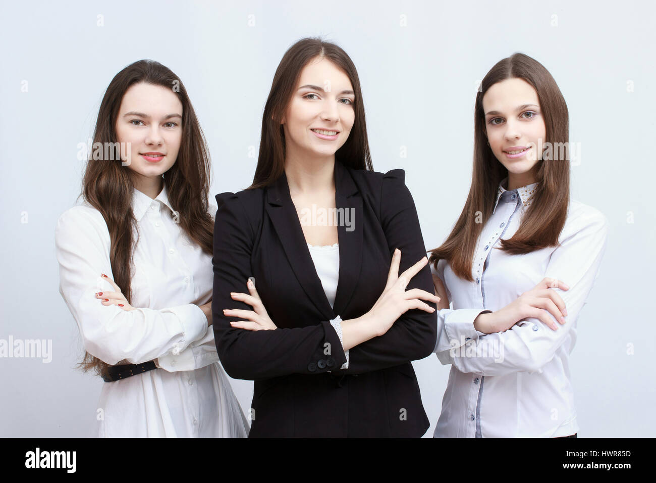 Portrait 3 business people hi-res stock photography and images - Alamy