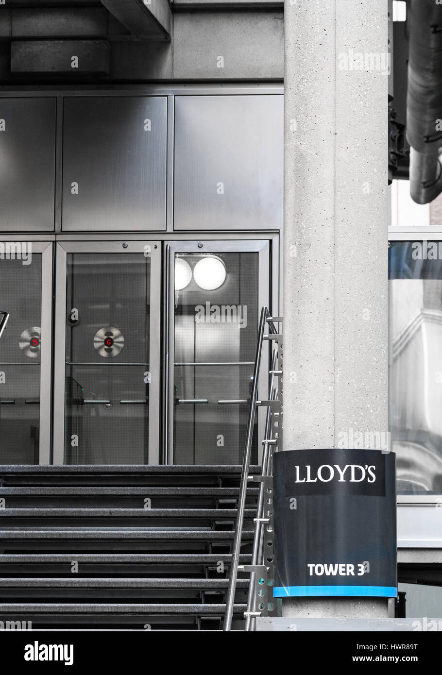 Lloyds insurance building, City of London, England. Stock Photo