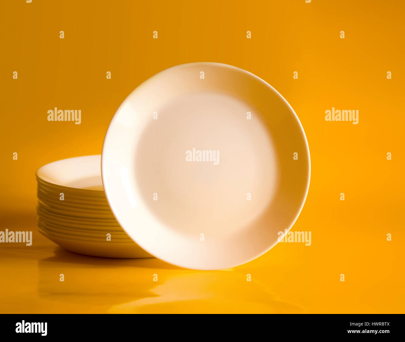 A few empty plates Stock Photo