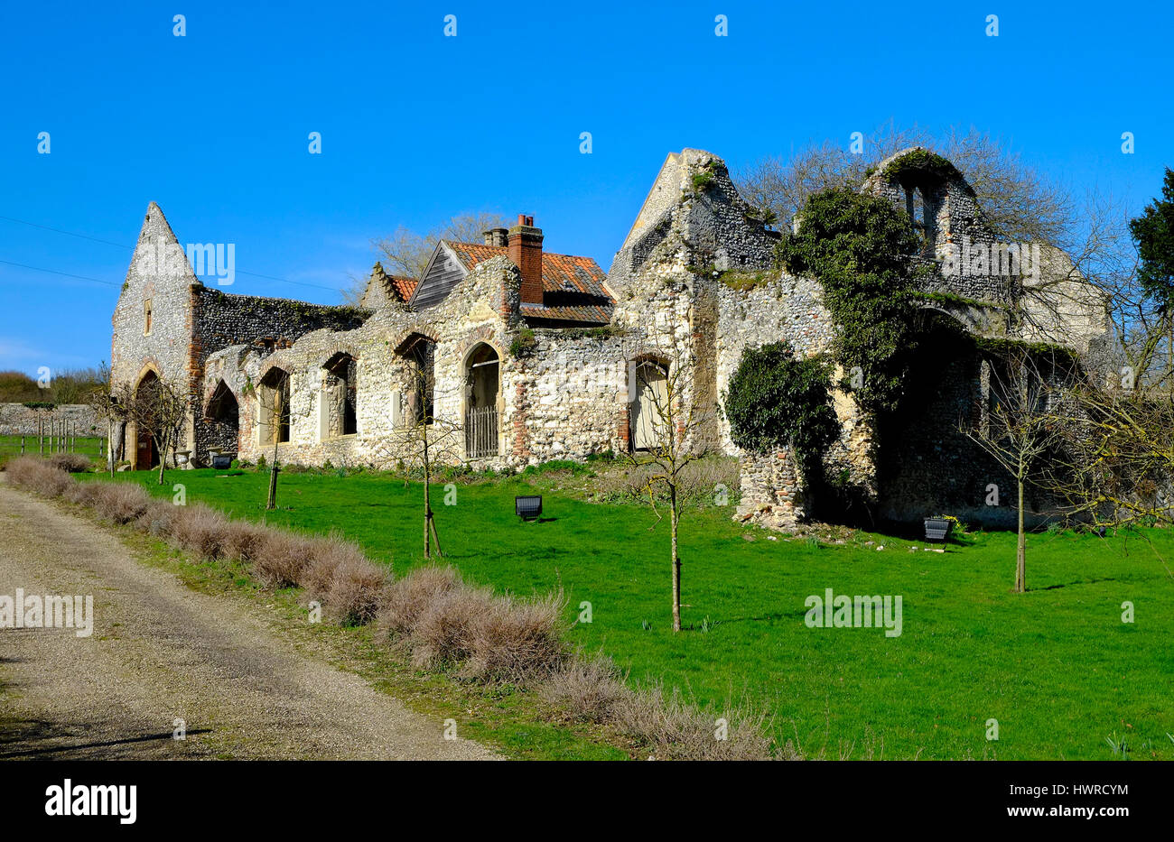 the friary, little walsingham, norfolk, england Stock Photo Alamy