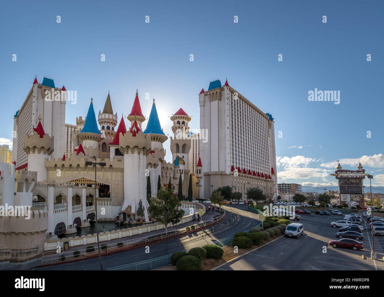 Excalibur Hotel and Casino - Las Vegas, Nevada, USA Stock Photo