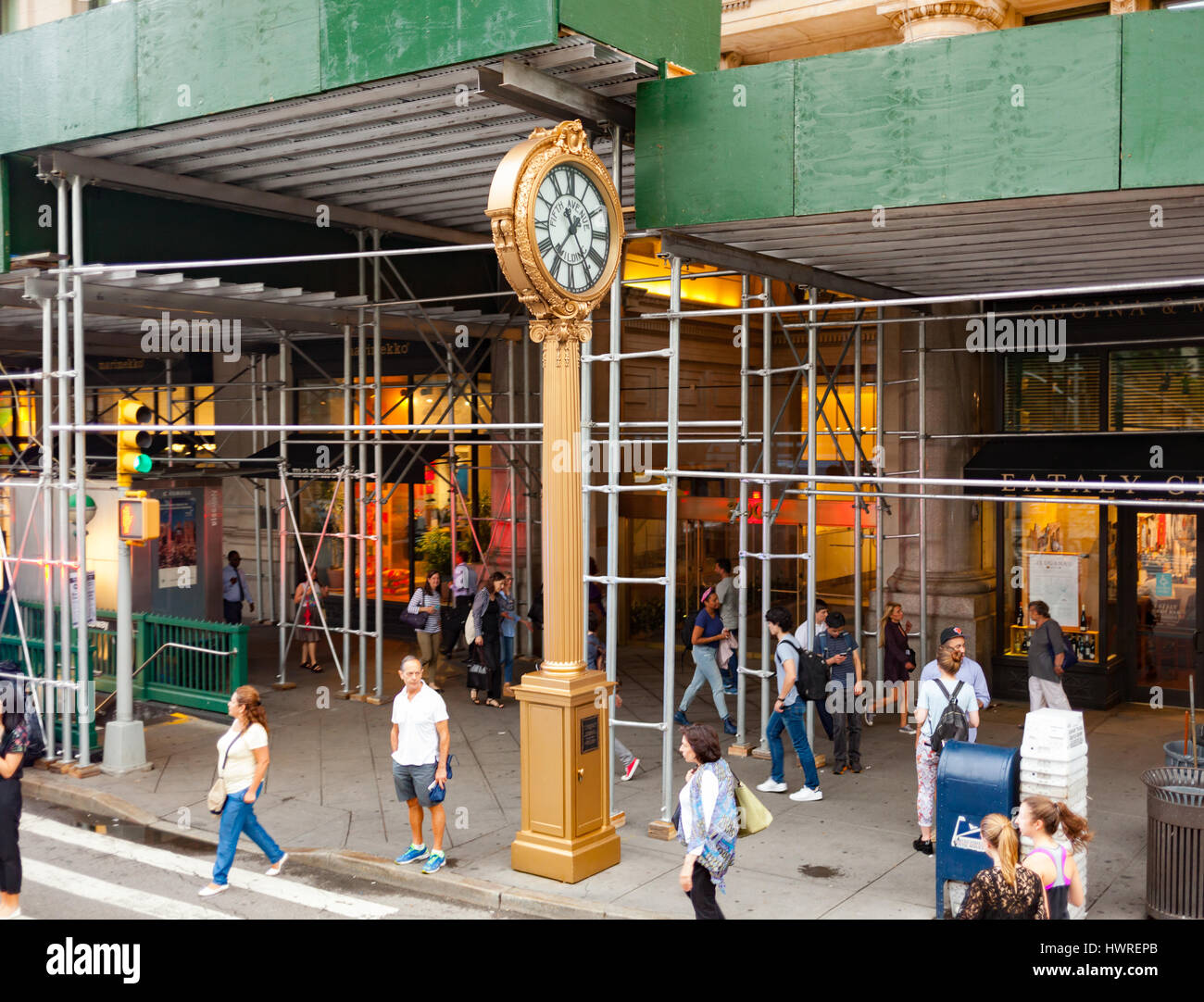 New York City, Usa July 09, 2015 Landmark Fifth Avenue with golden