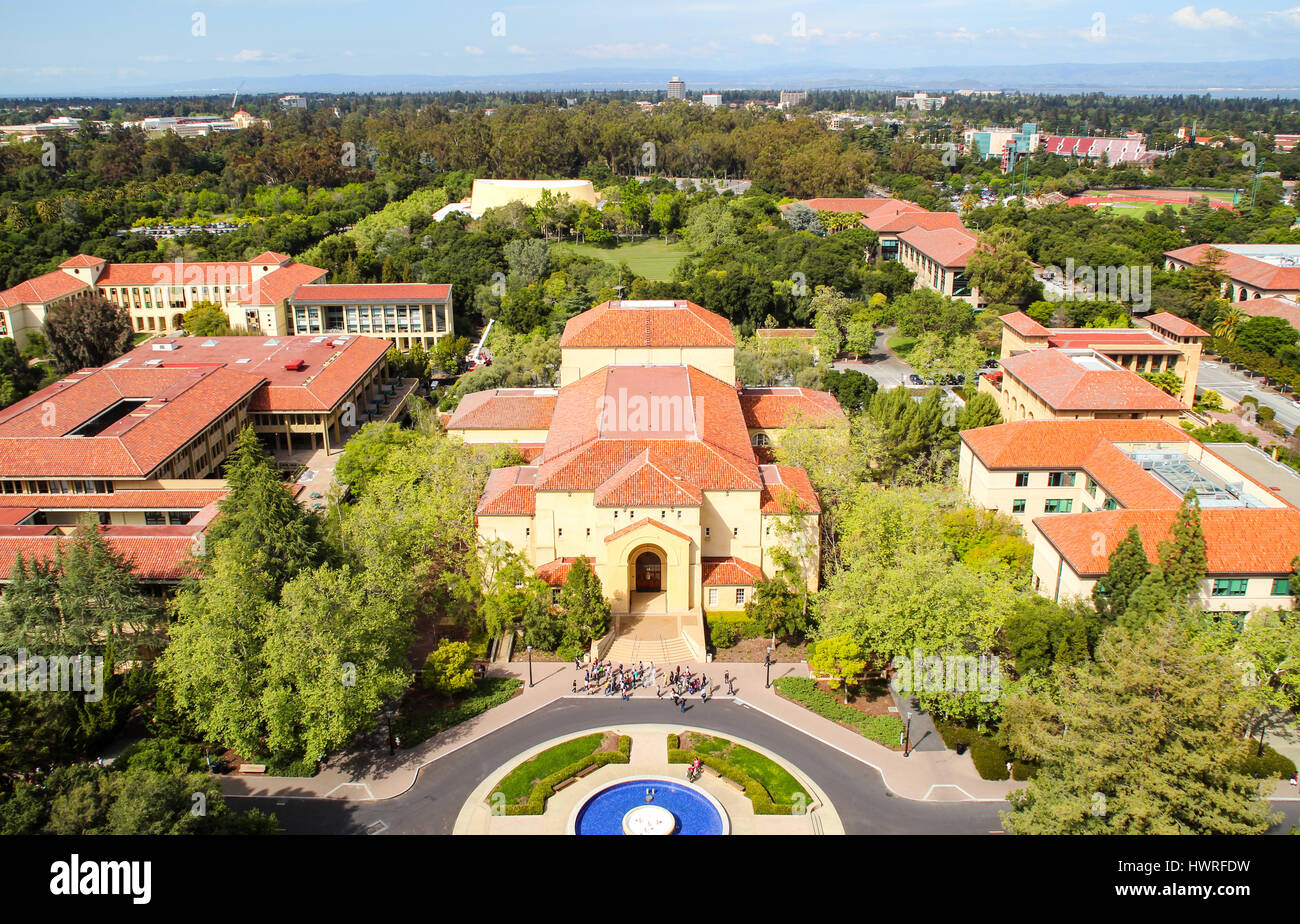 Stanford University Campus Palo Alto Aerial Hi-res Stock Photography ...