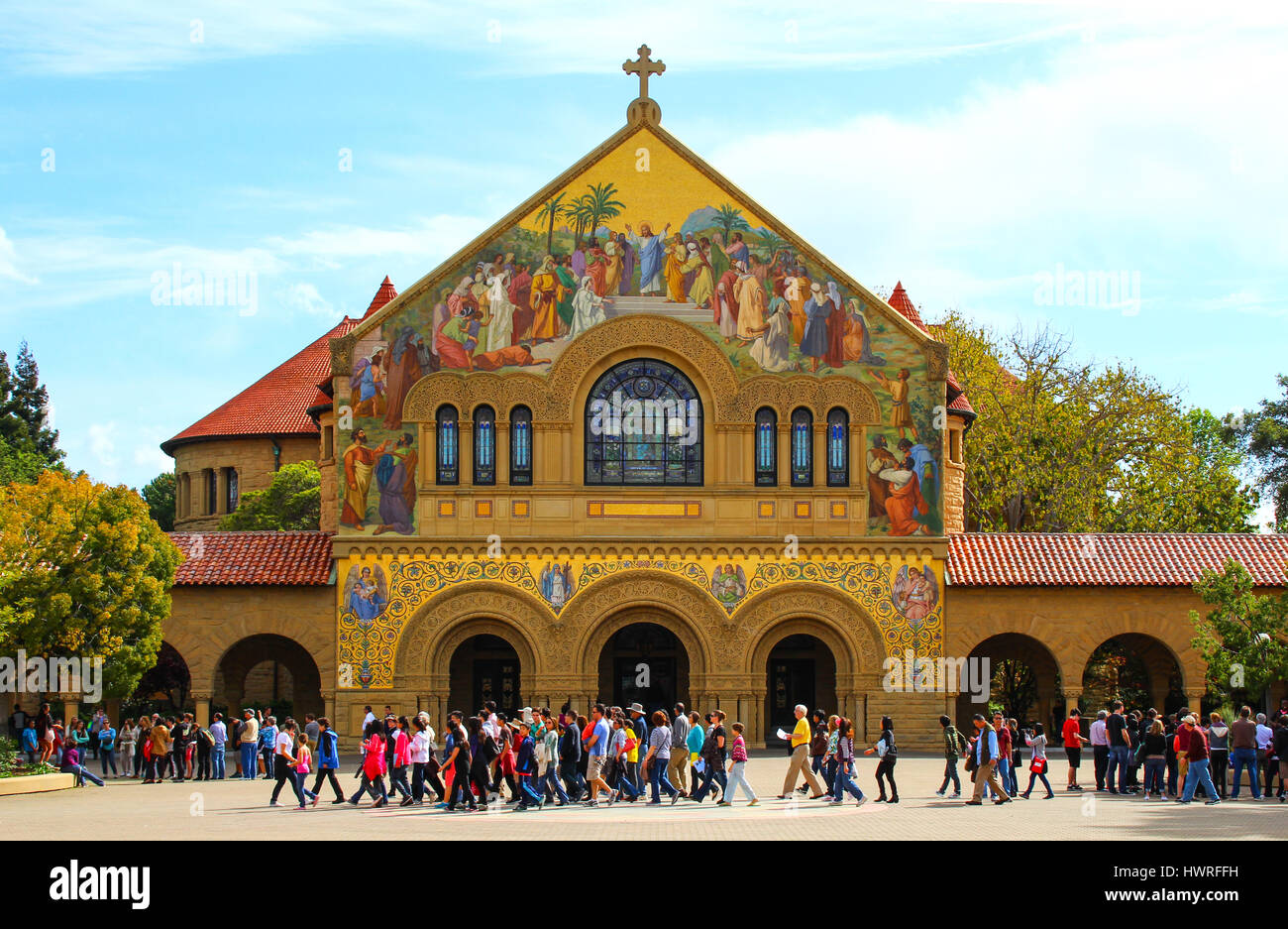 Stanford, CA - April 03 2014 : Memorial Church at Stanford University ...