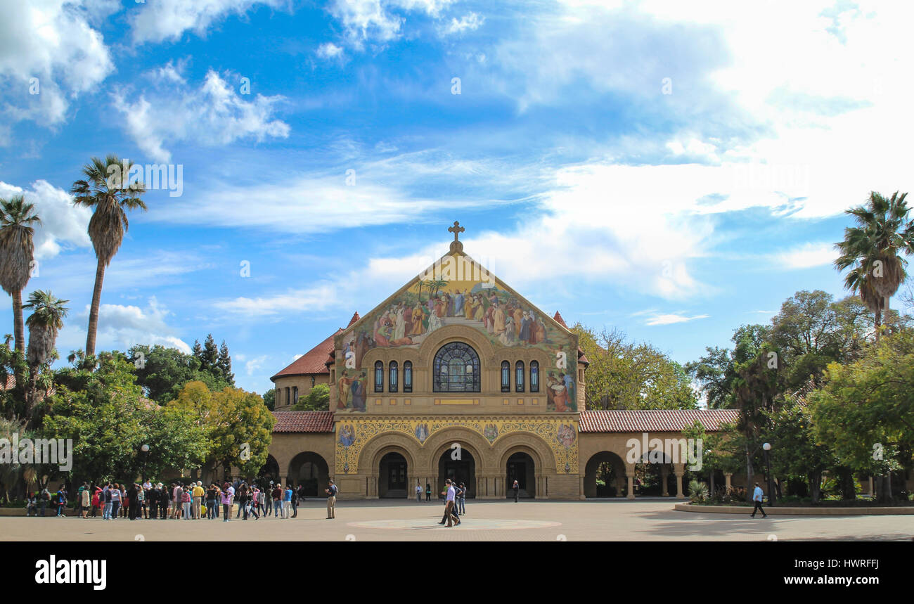Stanford, CA - April 03 2014 : Memorial Church at Stanford University ...