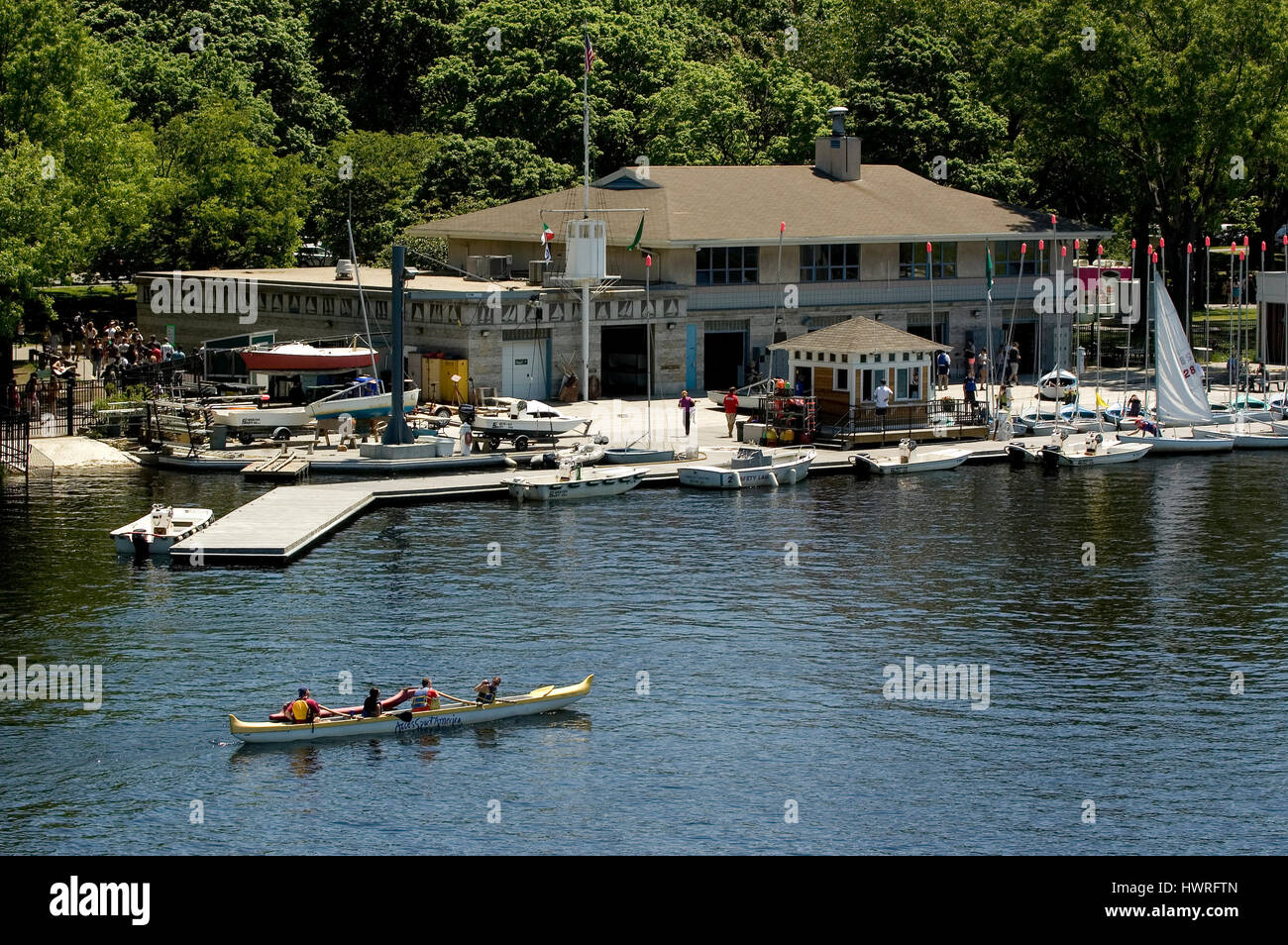 Boston community sailing facility hires stock photography and images