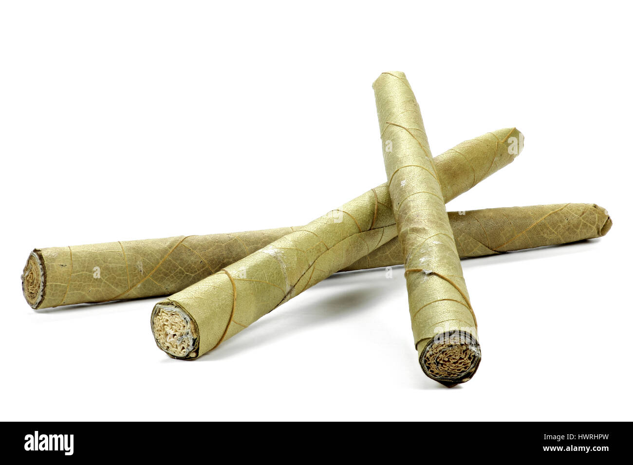 cigarillos isolated on white background Stock Photo