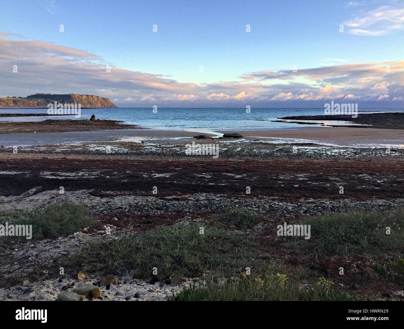 Rural town on the northwest coast of Tasmania, Wynyard, looking out