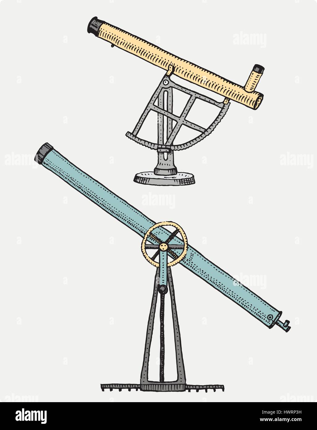 telescope drawing telescope drawing