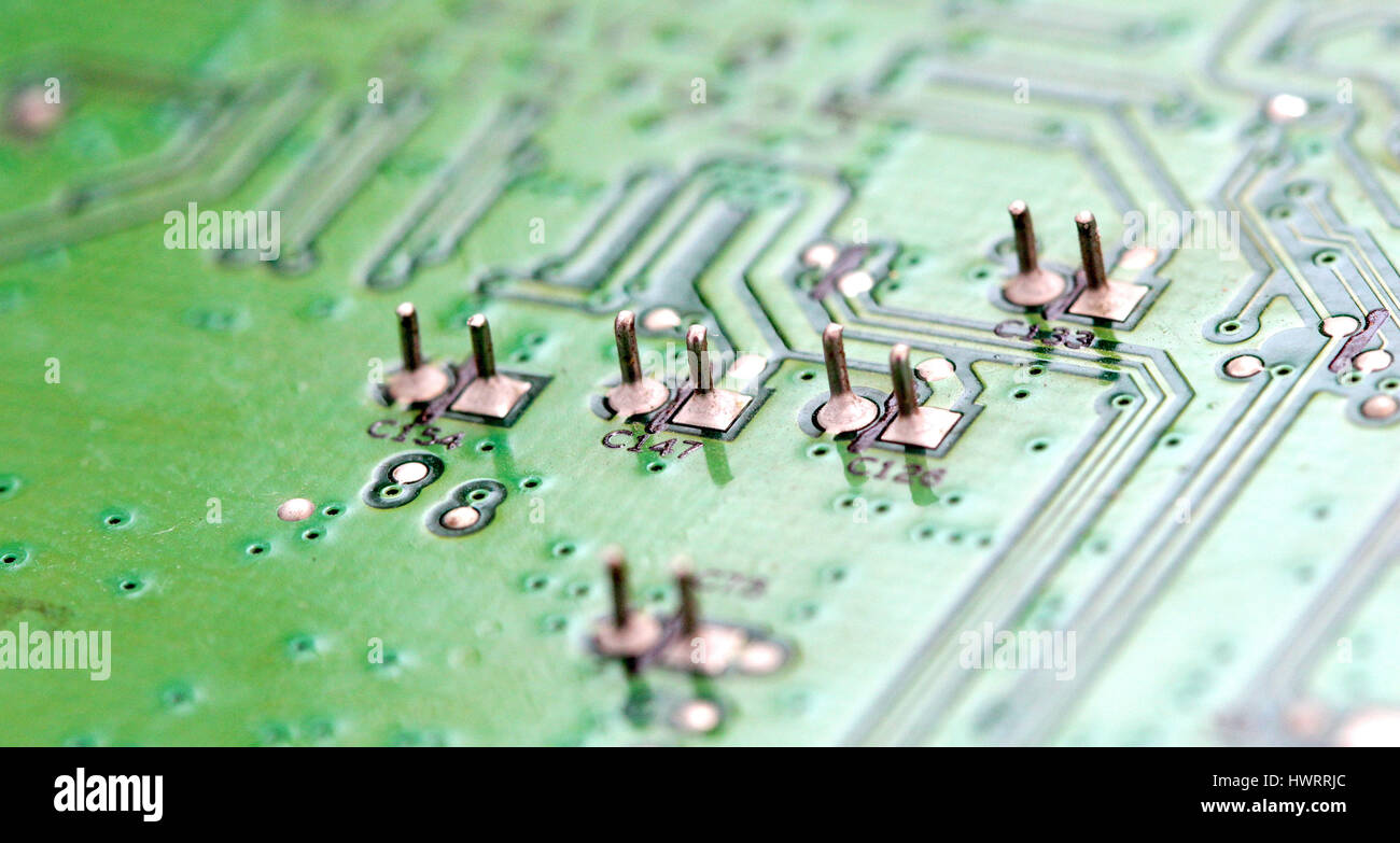 image of a close-up of electronic circuit board Stock Photo - Alamy