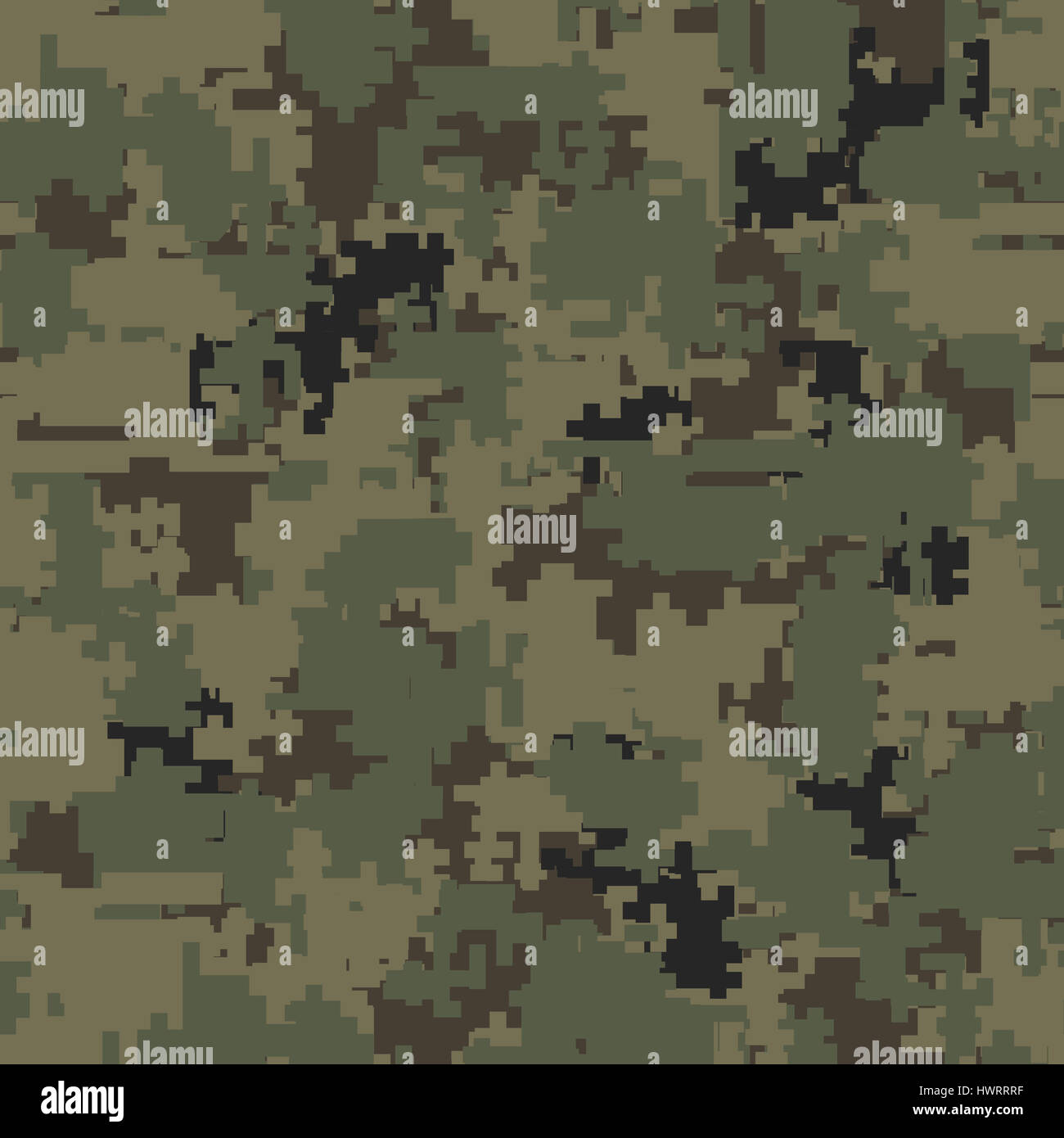 Digital pixel camouflage seamless patterns. Texture Illustration isolated  on white background Stock Photo - Alamy