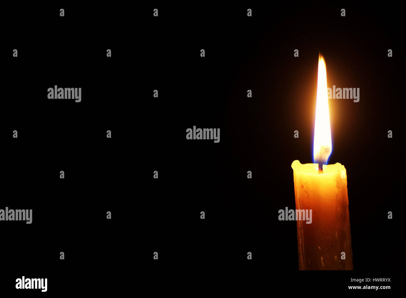 candle flame isolated on black Stock Photo - Alamy