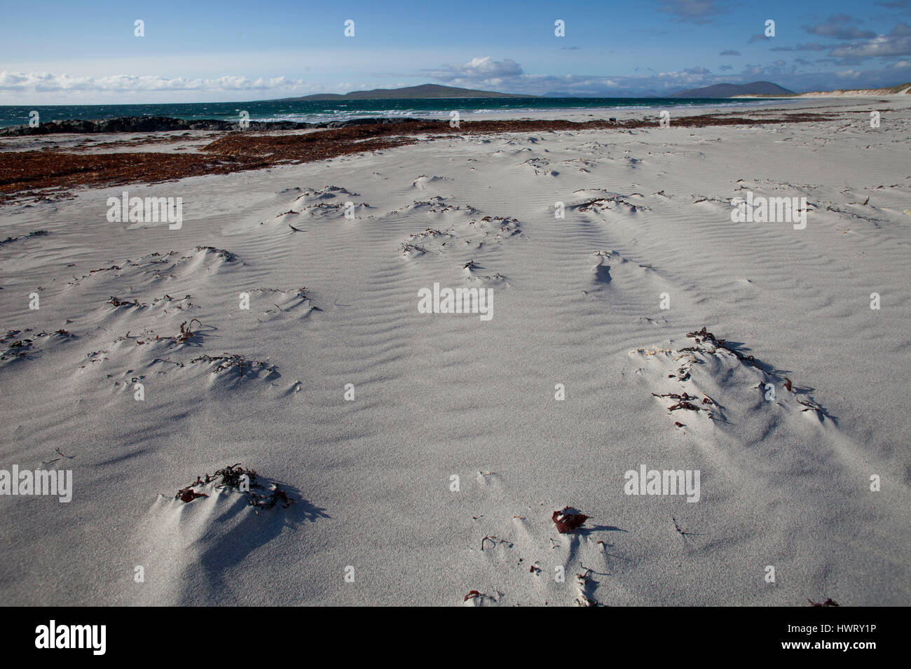 West beach , white beach at low tide ,Atlantic facing beach Stock Photo