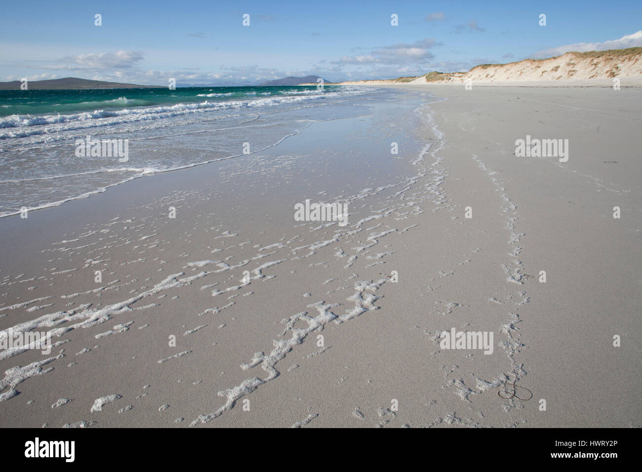 West beach , white beach at low tide ,Atlantic facing beach Stock Photo
