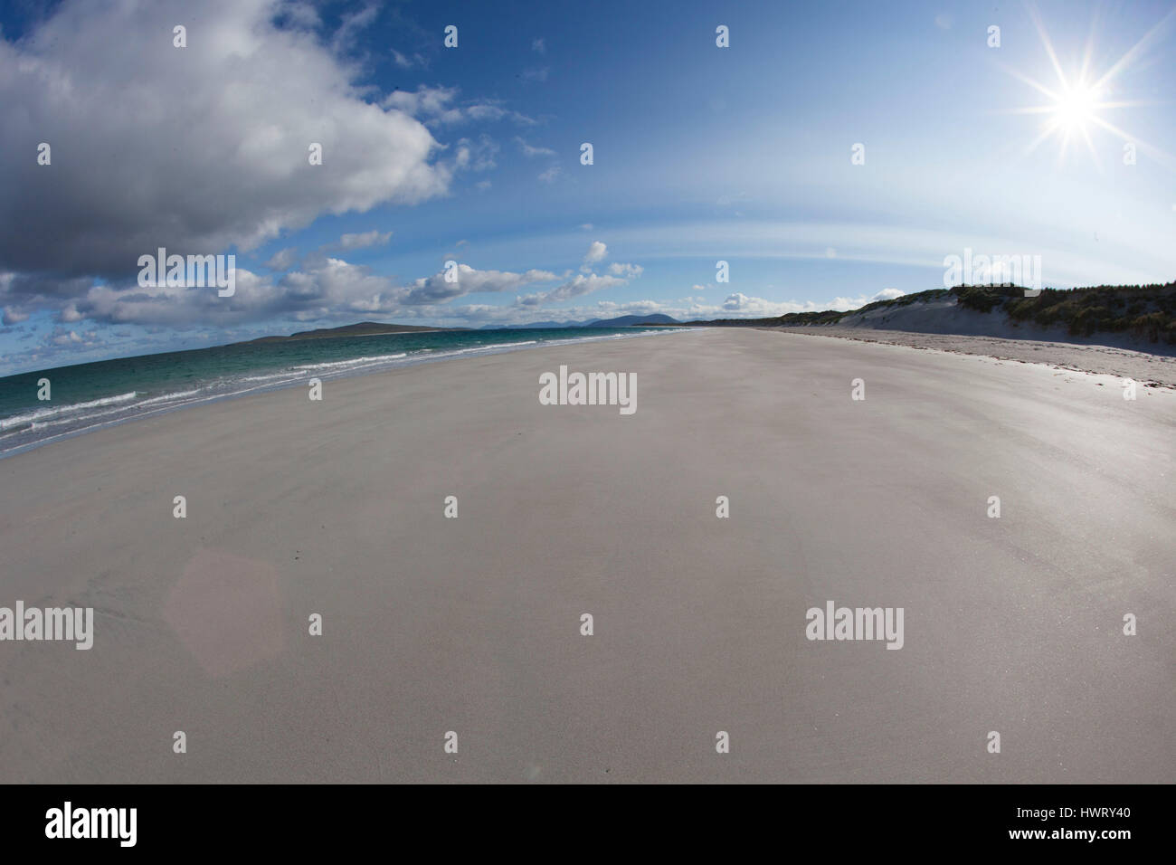 West beach , white beach at low tide ,Atlantic facing beach Stock Photo