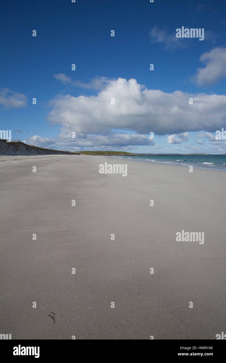 West beach , white beach at low tide ,Atlantic facing beach Stock Photo