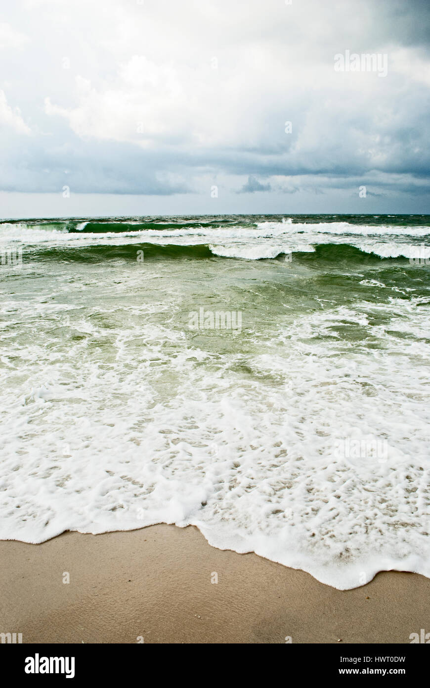 Close-up of waves at beach Stock Photo