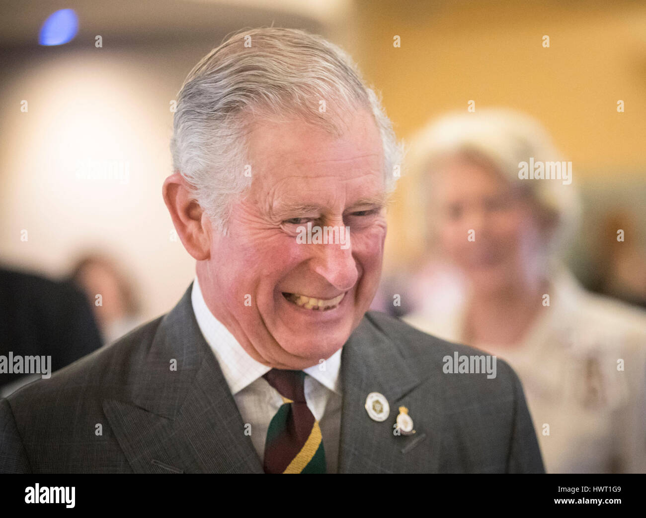 The Prince of Wales during a visit to the The Prince of Wales Hospice