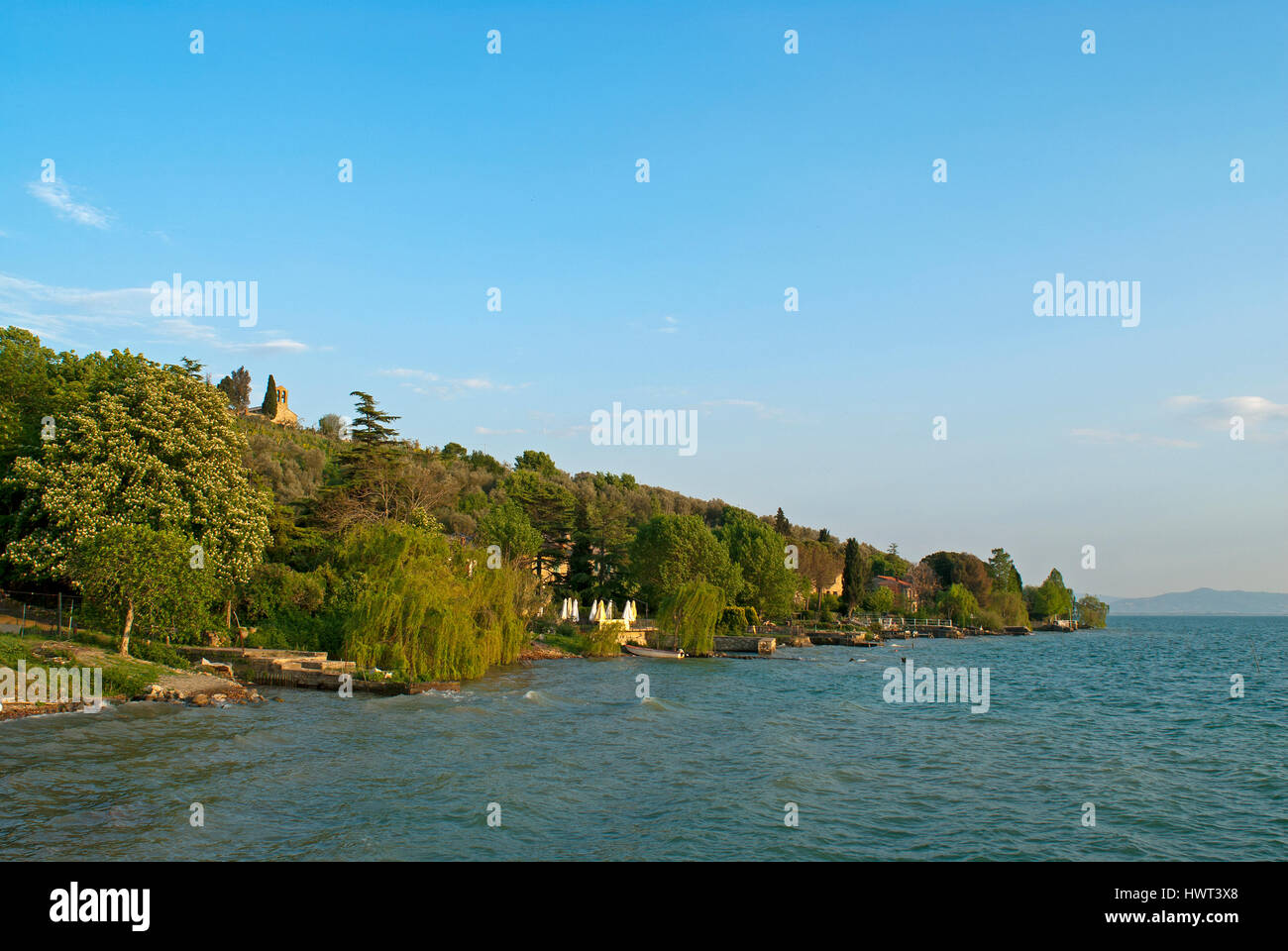 Isola Maggiore, Lake Trasimeno, Umbria, Italy Stock Photo