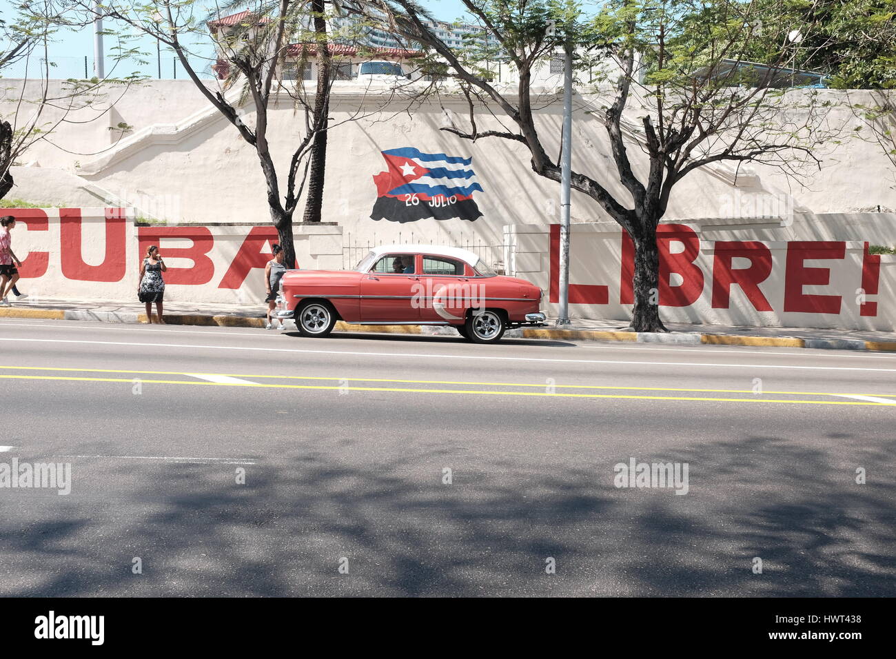Vintage car Cuba Libre 2017 Stock Photo