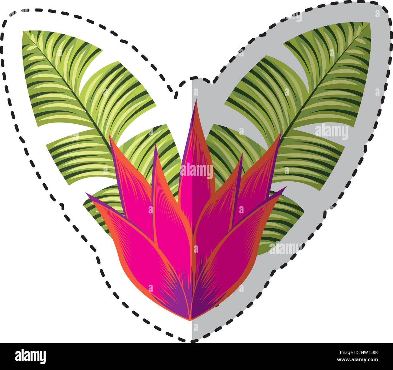 exotic and tropical flower icon Stock Vector Image & Art - Alamy
