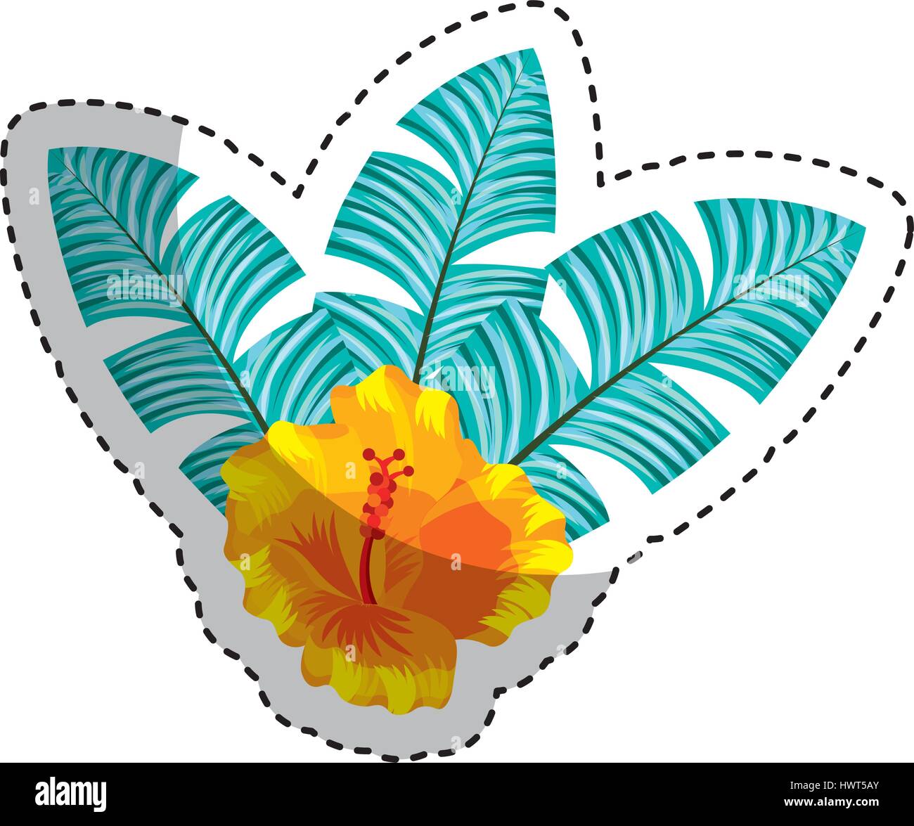 exotic and tropical flower icon Stock Vector Image & Art - Alamy