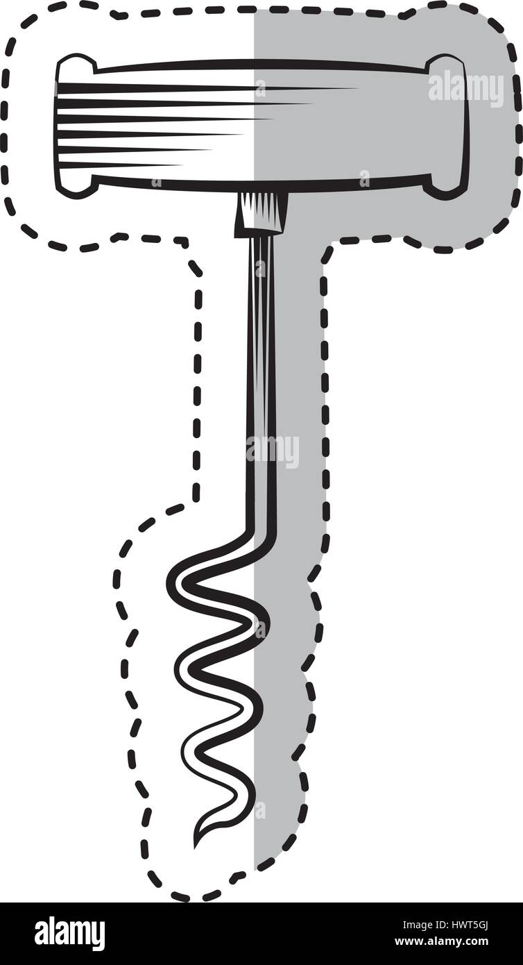 corkscrew wine isolated icon Stock Vector Image & Art - Alamy