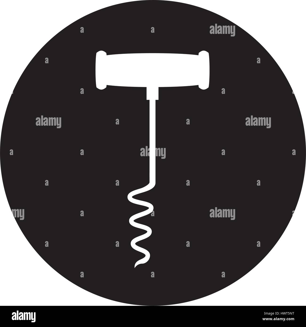 corkscrew wine isolated icon Stock Vector Image & Art - Alamy