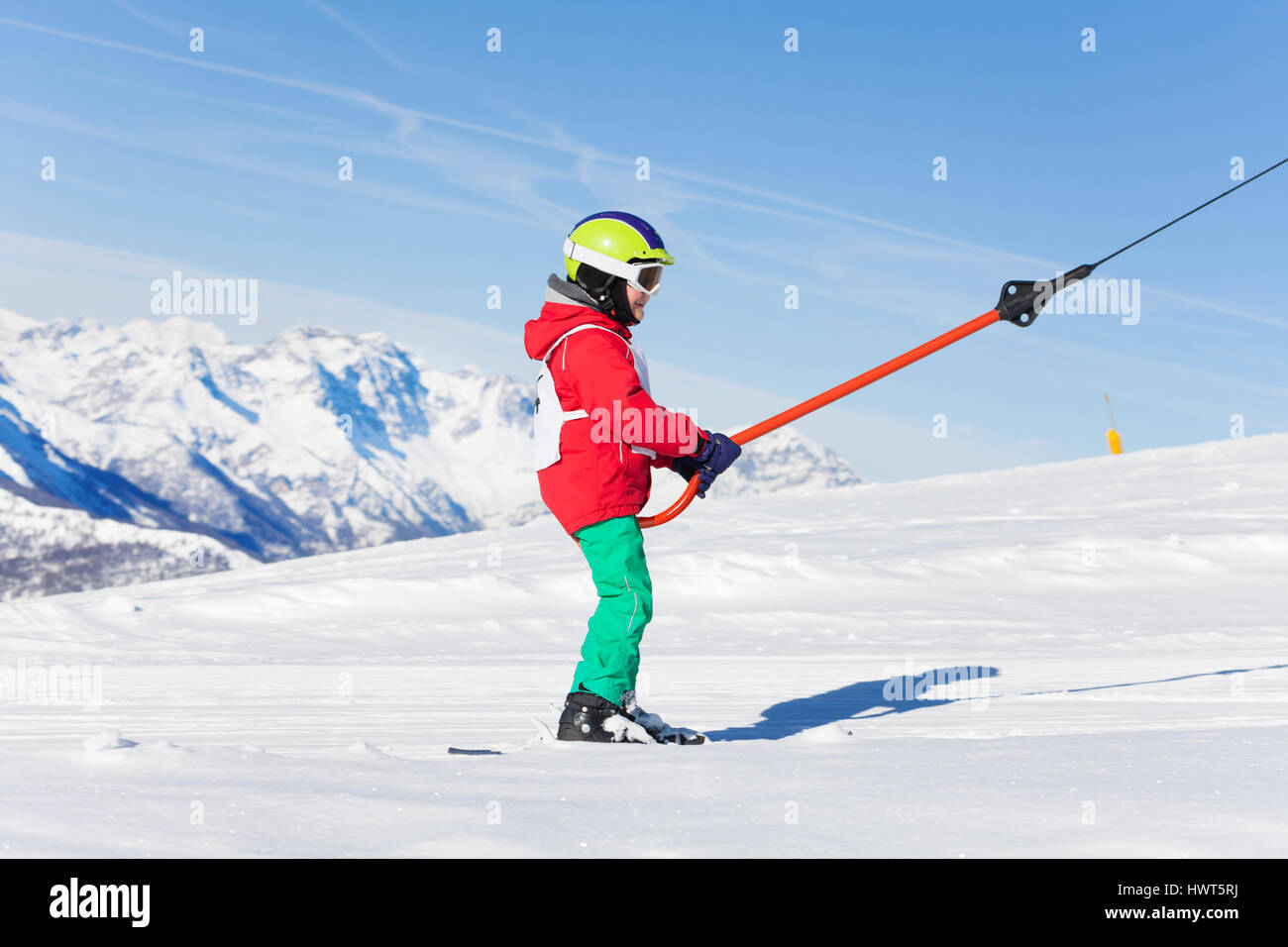 Button lift skier alps hires stock photography and images Alamy