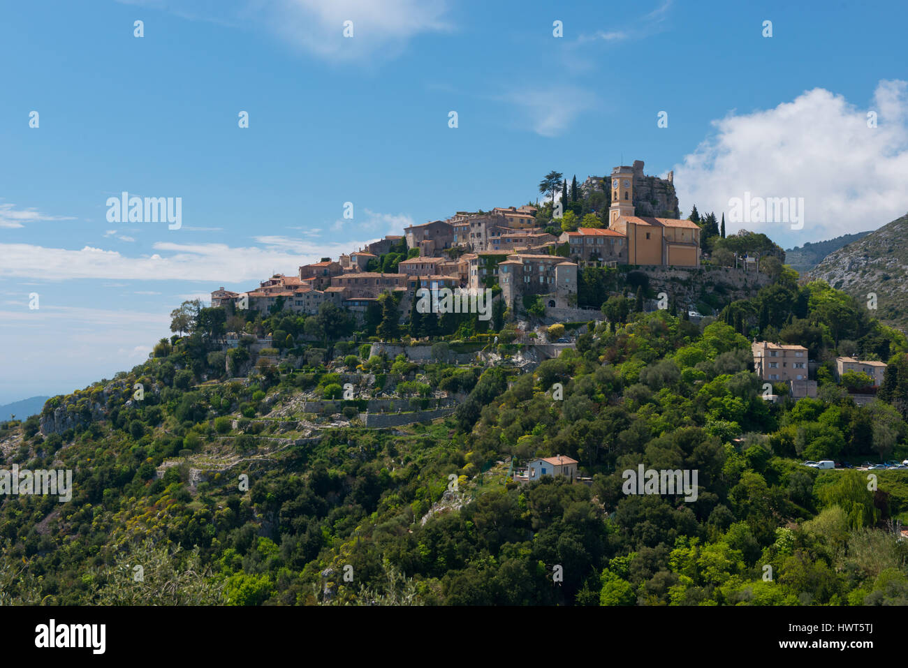 At the top of a hill, direct on the sea, the village of Eze is one of ...