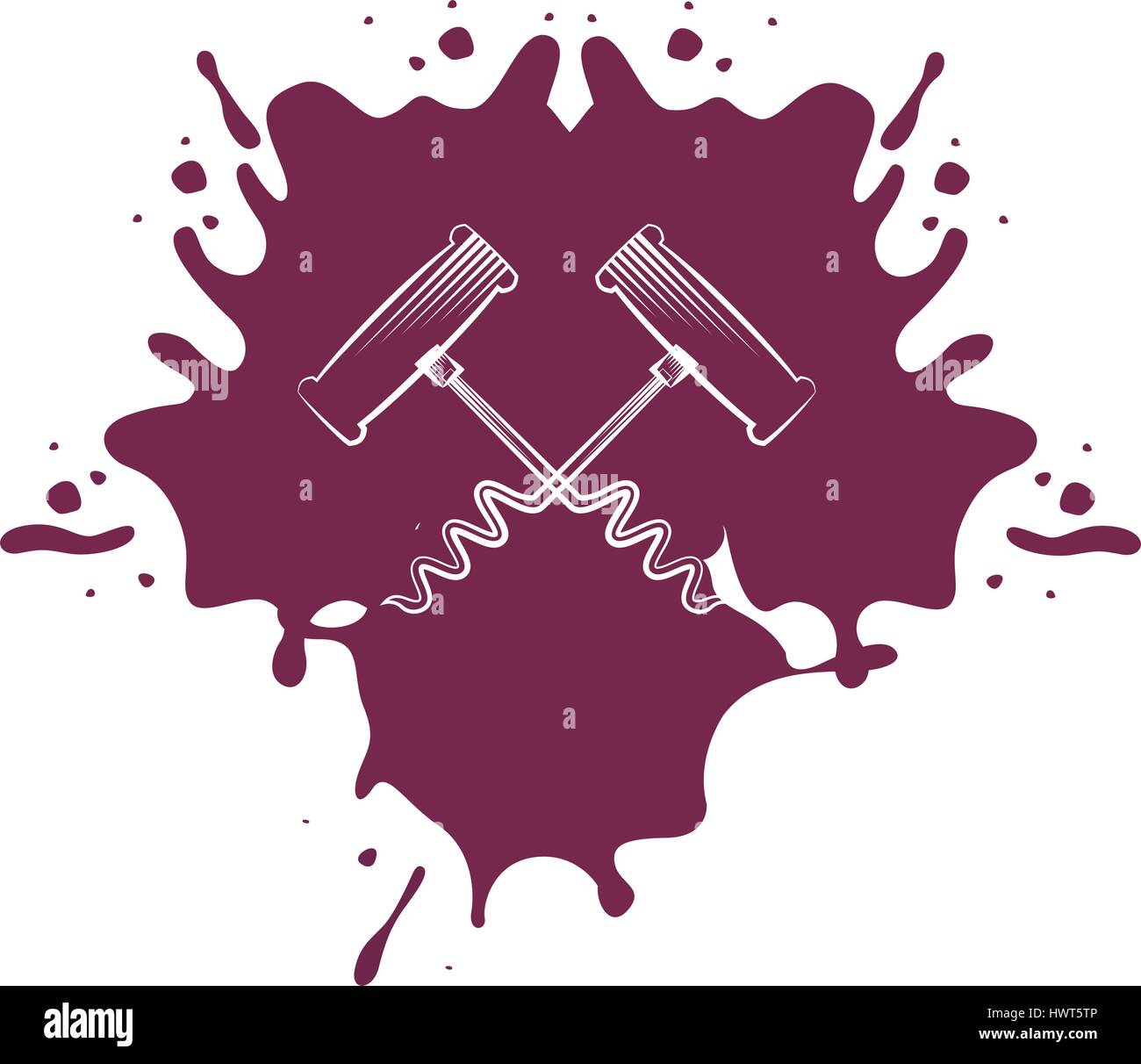 corkscrew wine isolated icon Stock Vector Image & Art - Alamy