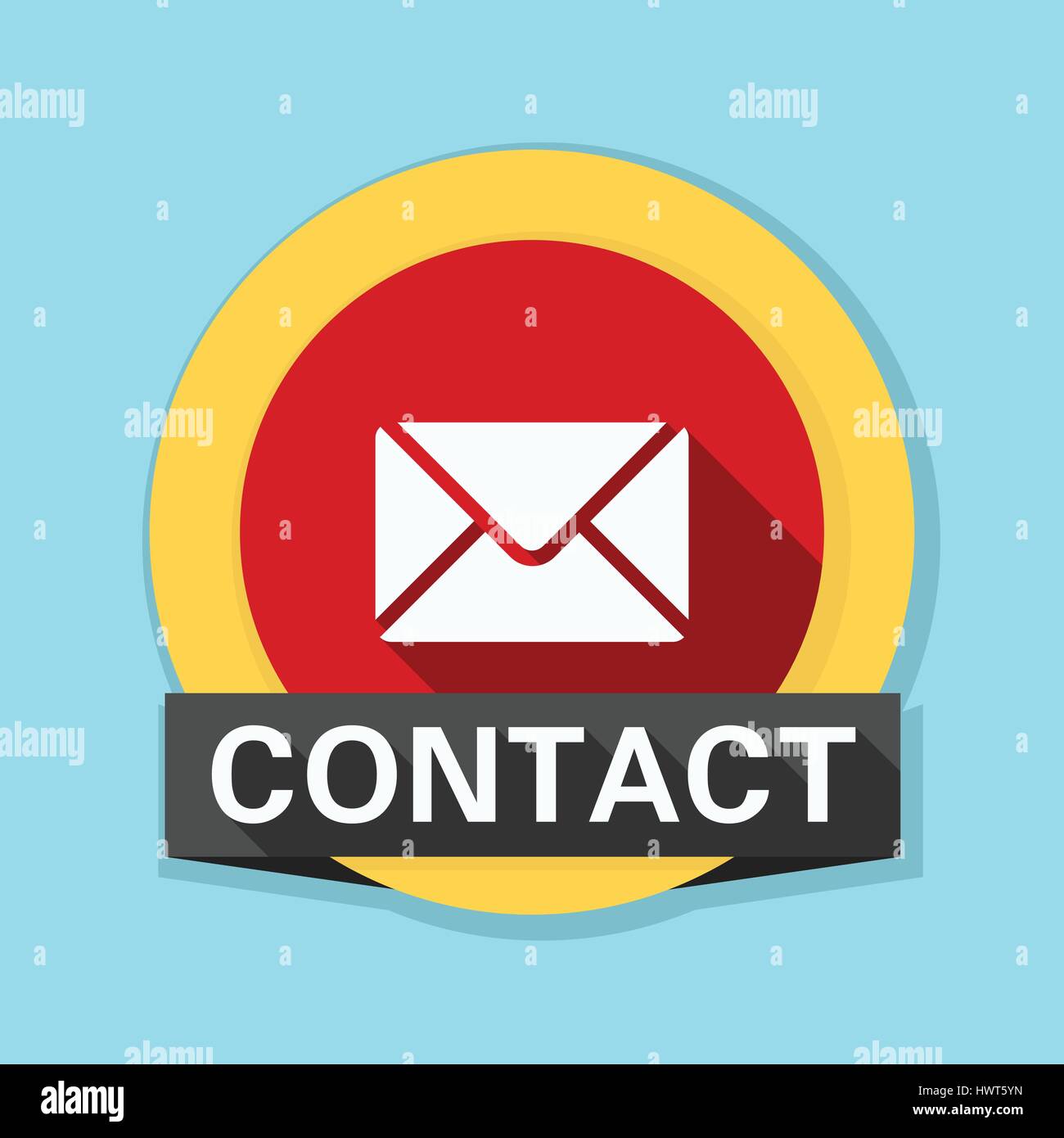 Mail Contact button illustration Stock Vector Image & Art - Alamy