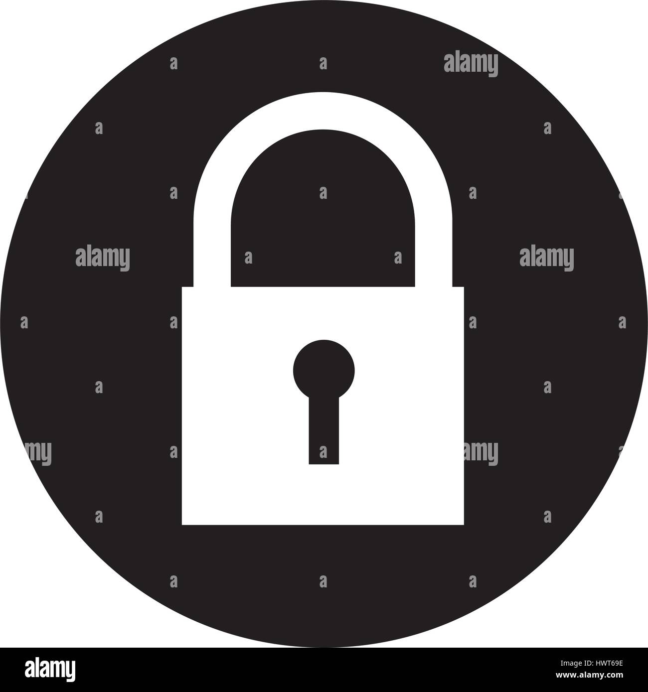 safe padlock isolated icon Stock Vector Image & Art - Alamy
