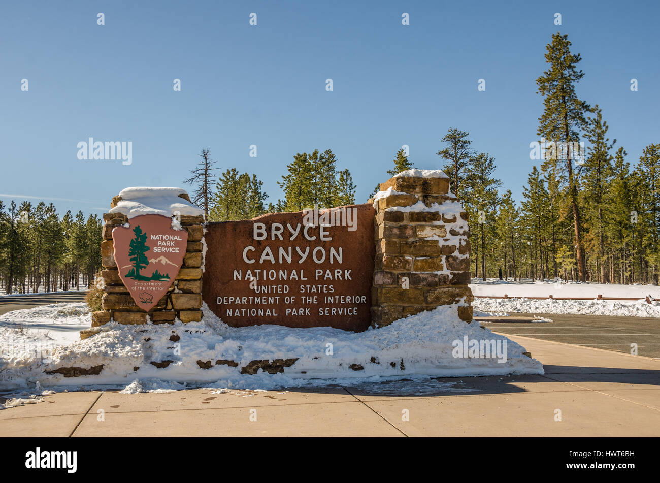 Entrance bryce canyon national park hires stock photography and images