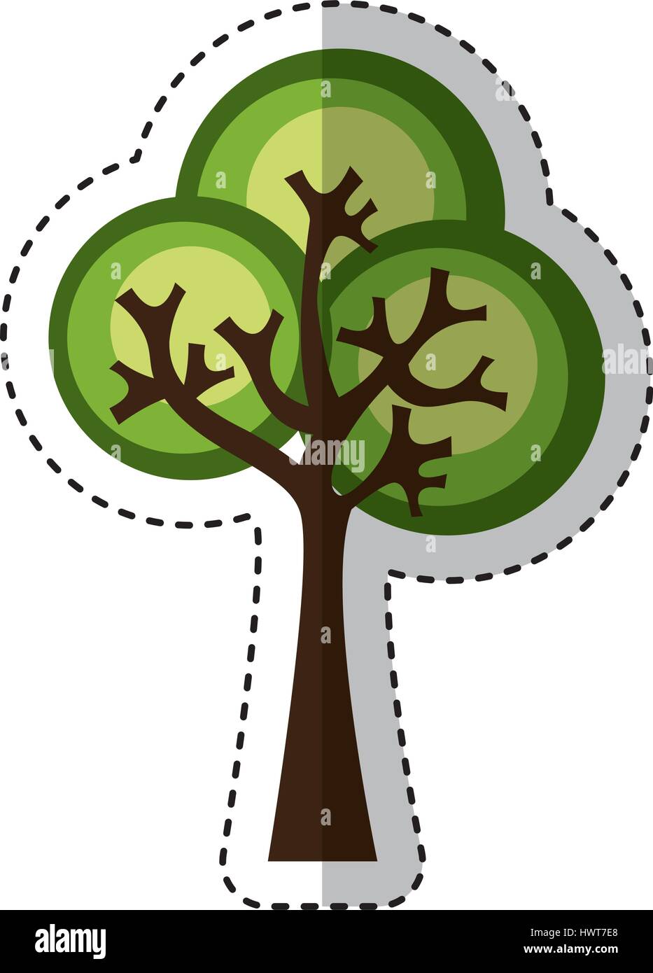 tree plant ecological icon Stock Vector Image & Art - Alamy
