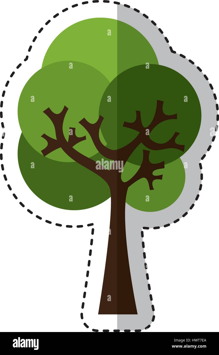 tree plant ecological icon Stock Vector Image & Art - Alamy