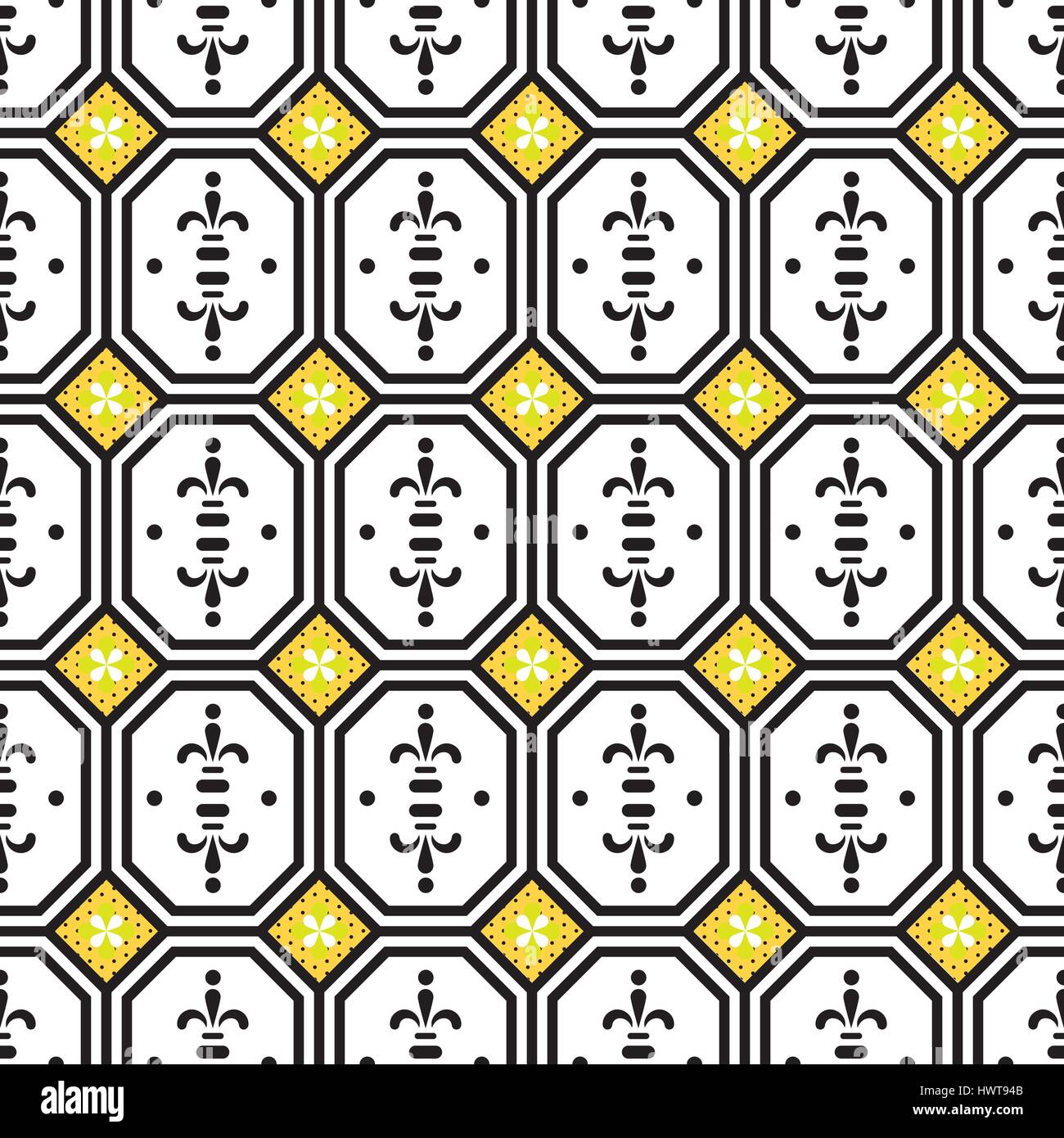 Ceramic tiles mediterranean seamless pattern. Geometric retro shapes ...